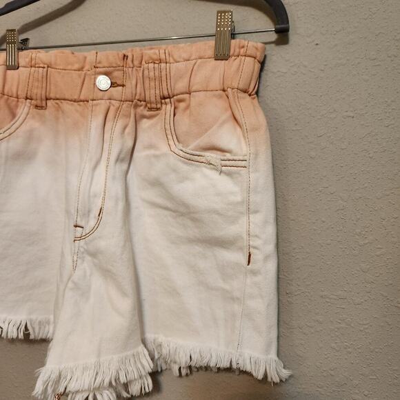 Vervet Sienna Super High Rise Paperbag Denim Shorts Size Medium - Picture 2 of 12